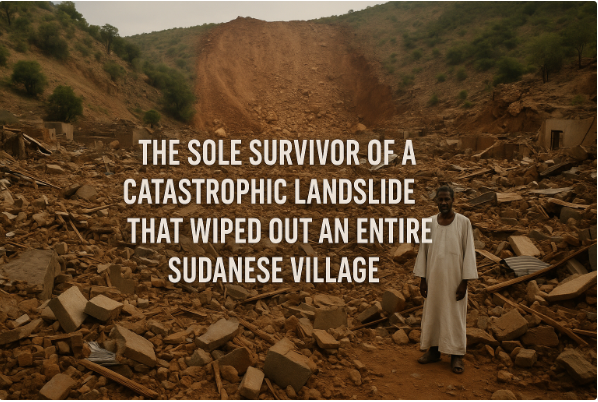 The Sole Survivor of a Catastrophic Landslide That Wiped Out an Entire Sudanese Village